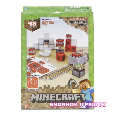 Фигурки персонажей - Игровой набор Minecraft Papercraft большой набор предметов (16713)