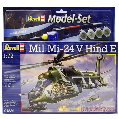 3D-пазли - Подарунковий набір для зборки з вертольотом Mil Mi-24V Hind E Revell (64839)