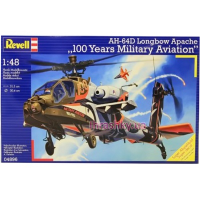 3D-пазли - Модель для збірки Вертоліт AH-64D Apache 100-Military Aviation Revell (4896)