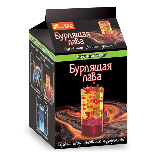 Научные игры, фокусы и опыты - Набор для экспериментов RANOK Бурлящая лава (12123002Р)