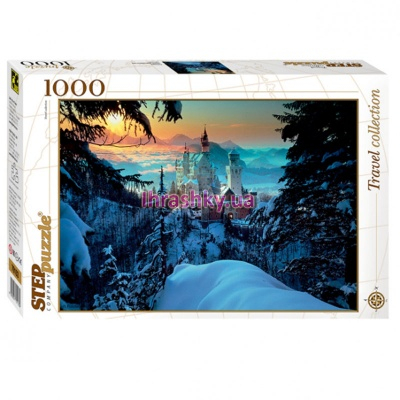 Пазли - Пазл Баварія Замок Нойшванштайн Step Puzzle 1000 елементів (79103)