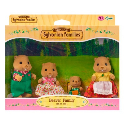 Фигурки животных - Набор Семья Бобров Sylvanian Families (3151)