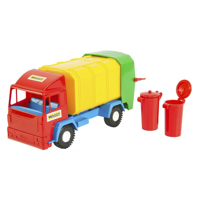 Машинки для малышей - Игрушечная сцецтехника Мусоровоз Wader Mini truck (39211)