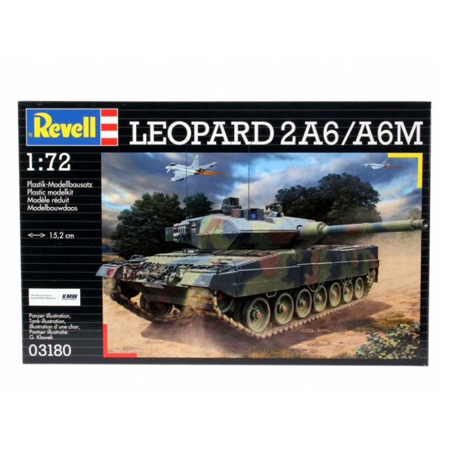 3D-пазли - Збірна модель танка Leopard 2 A6M 1:72 Revell (3180)