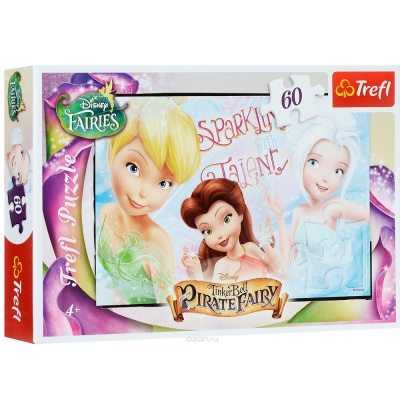 Пазлы - Пазл Феи пиратки Trefl Disney Tinkerbell 60 элементов (17260)