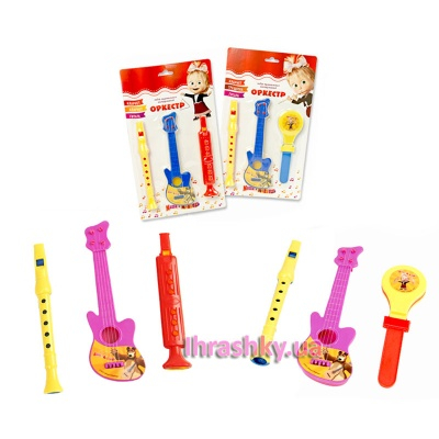 Музичні інструменти - Іграшка музична Маша і Ведмідь; 2 види наборів (MM-602-3 / MM-602-4) (MM-602-3/MM-602-4)