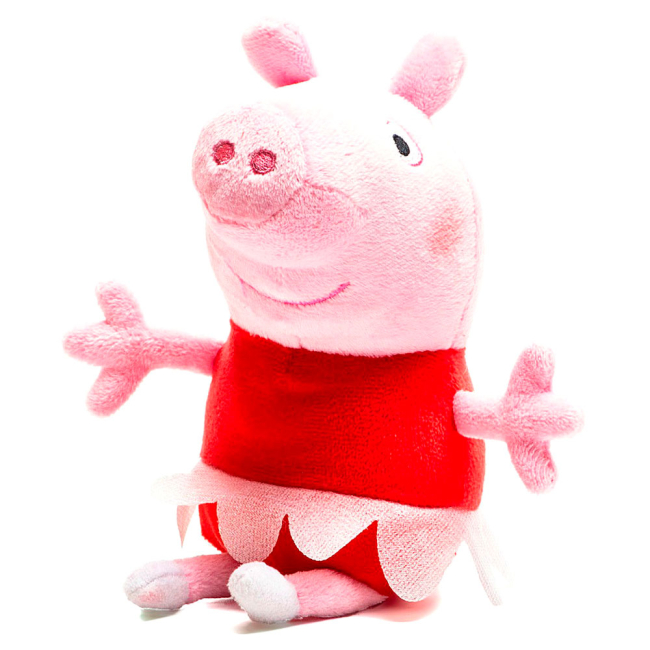 Персонажи мультфильмов - Мягкая игрушка Peppa Pig Пеппа балерина 20 см (25081)
