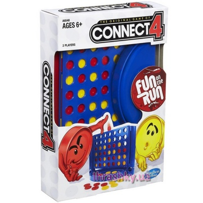 Настольные игры - Настольная игра Собери 4 (дорожная версия) (A6548)