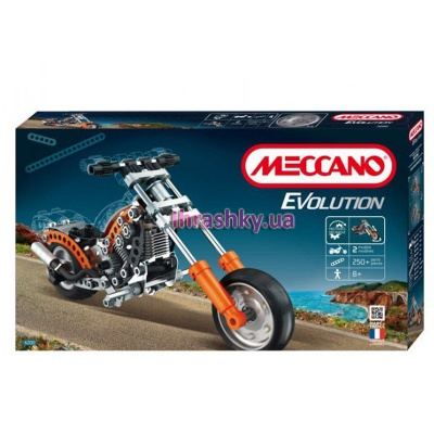 Конструктори з унікальними деталями - Конструктор Меккано Мотоцикл Еволюшн Meccano(864200)