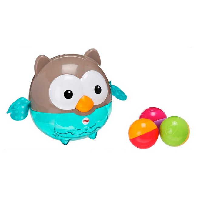 Фигурки животных - Развивающая игрушка Сова с шариками Fisher-Price (CDN46)