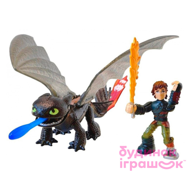 Фигурки персонажей - Игровой набор Беззубок и Иккинг против дракона в броне (SM66599)