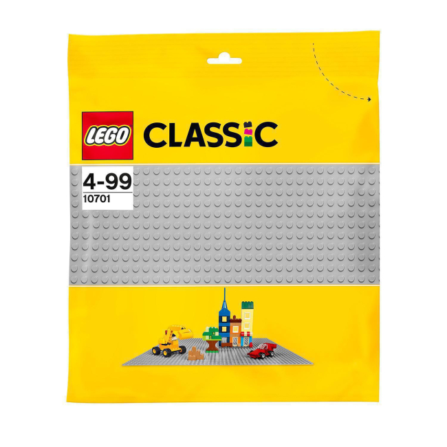 Конструктори LEGO - Конструктор LEGO Classic Базова пластина сірого кольору (10701)