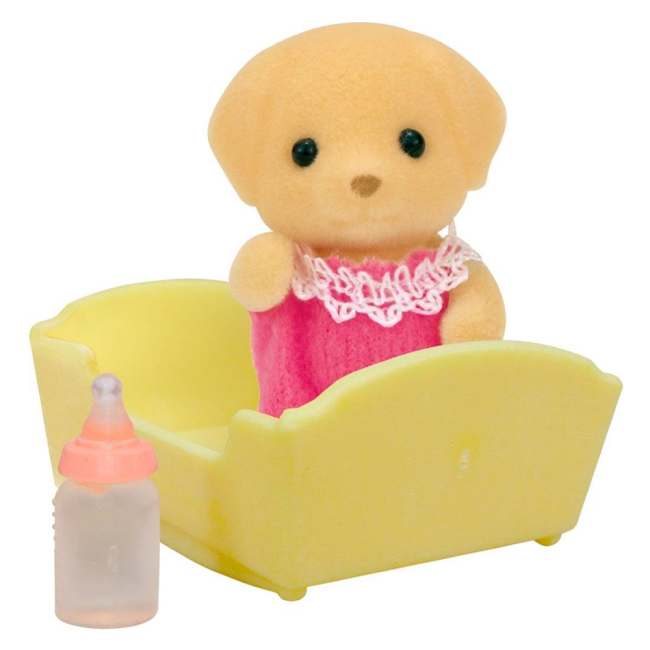 Фігурки тварин - Набір Щеня Жовтих Лабрадор Sylvanian Families (5187)