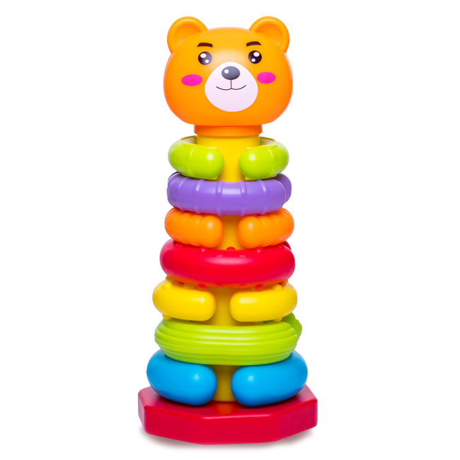 Розвивальні іграшки - Пірамідка Bebelino Оригінальні кільця (57029)
