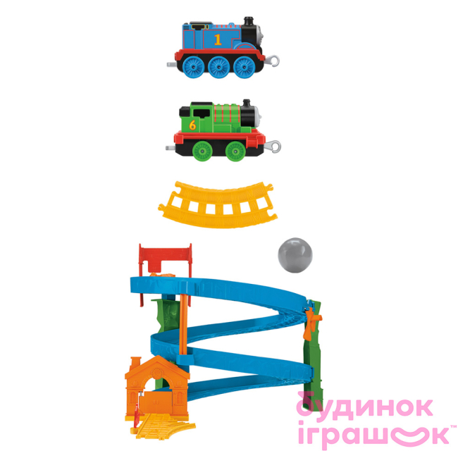 Залізниці та потяги - Ігровий набір Thomas & Friends Гонки Томаса і Персі (BHR97)
