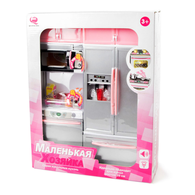 Меблі та будиночки - Лялькова кухня Qun Feng Toys Маленька господиня рожева (26215Р/R)