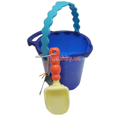 Наборы для песочницы - Набор для игры с песком и водой Ведерко с лопаткой Battat(цвет океан) (BX1431Z)