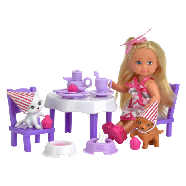 Куклы - Игровой набор Вечеринка для домашних питомцев Steffi & Evi Love (5732831)