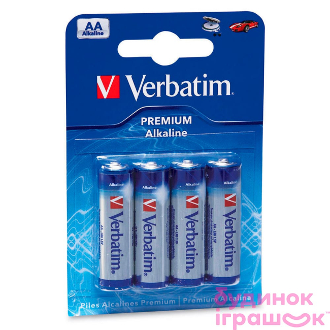 Акумулятори і батарейки - Батарейка Verbatim Alkaline Battery AA 1 шт (49921) (49921 )