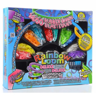 Наборы для творчества - Набор для плетения Rainbow Loom Плетение из цветных резиночек (R0014)