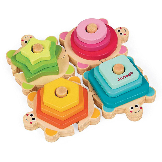 Развивающие игрушки - Игрушка-головоломка Janod Черепашки (J05337)