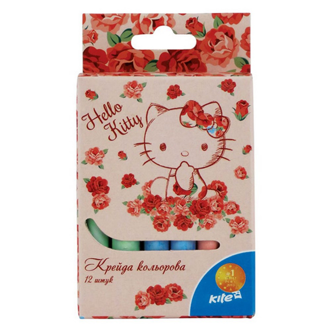 Канцтовари - Набір крейди Kite Hello Kitty 12 кольорів (HK15-075K)