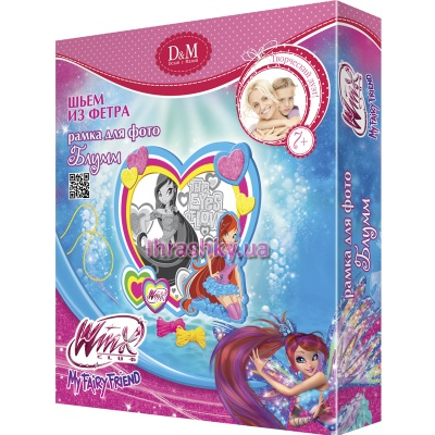 Наборы для творчества - Набор для создания фото рамки из фетра Блум, Winx Club, 53910