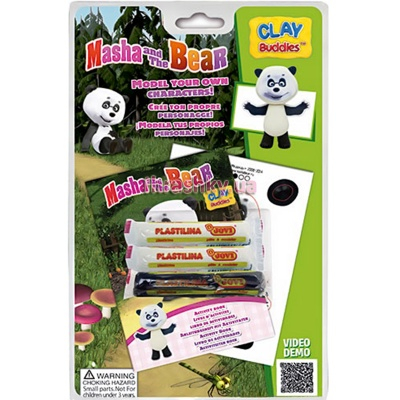 Наборы для лепки - Набор для лепки CLAY Buddies Маша и Медведь - Панда (309001)