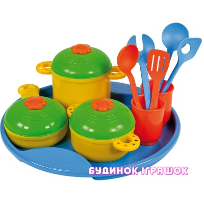 Детские кухни и бытовая техника - Игровой набор посуды LENA (65135)