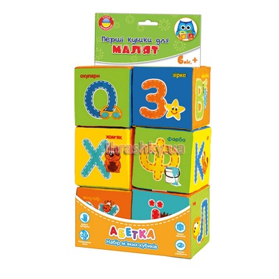 Развивающие игрушки - Набор кубиков Азбука Vladi Toys (на укр. языке) Vladi Toys (VT1401-02)