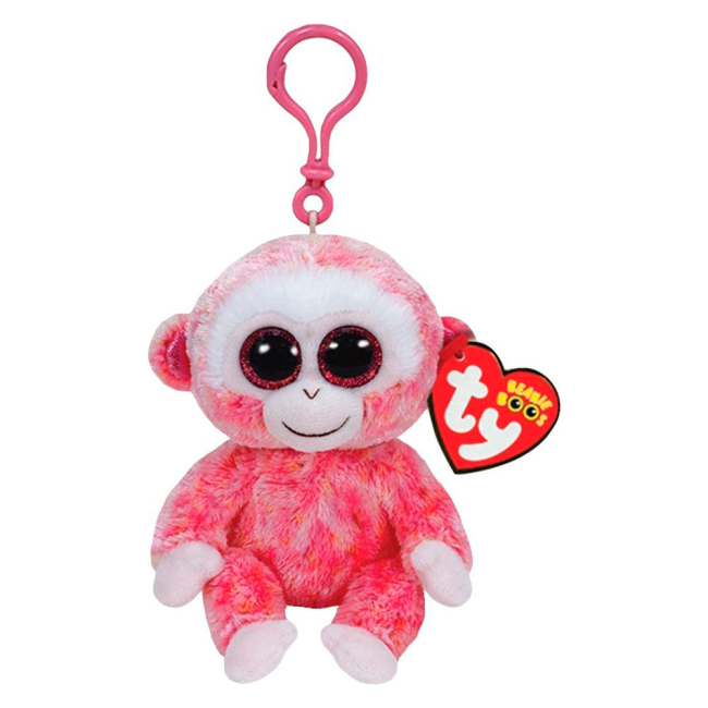 Брелоки - М'яка іграшка-брелок TY Beanie Boo's Мавпа Рубі 12 см (36603)