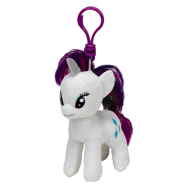 Брелоки - М'яка іграшка-брелок TY My Little Pony Раріті 15см (41100)