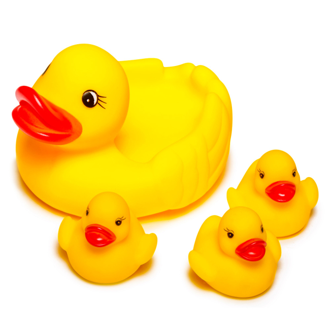 Іграшки для ванни - Набір іграшок  для ванни Bebelino Качина сім'я (57061)