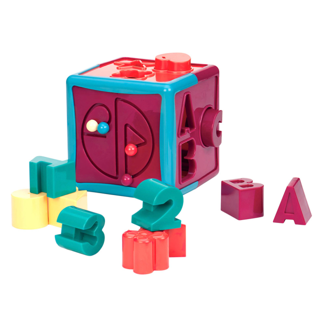 Розвивальні іграшки - Розвивальна іграшка-сортер Battat Lite Розумний Куб (BT2404Z)