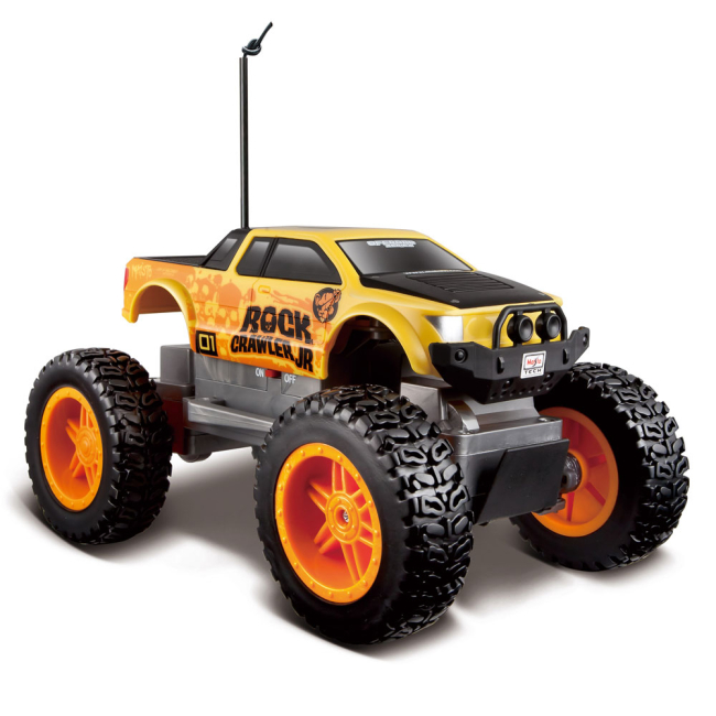 Радиоуправляемые модели - Автомодель Maisto Tech Rock crawler Jr на радиоуправлении желто-черная (81162 yellow/black)