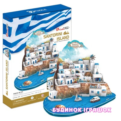 3D-пазлы - Головоломка-конструктор 3D Cubikfun "Санторини", 129 элементов (MC195h)