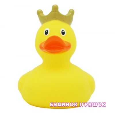 Іграшки для ванни - Іграшка гумова LiLaLu Качечка В короні жовта (L1925)