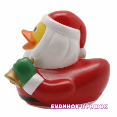 Іграшки для ванни - Іграшка гумова LiLaLu Качечка Дід Мороз (L1846)