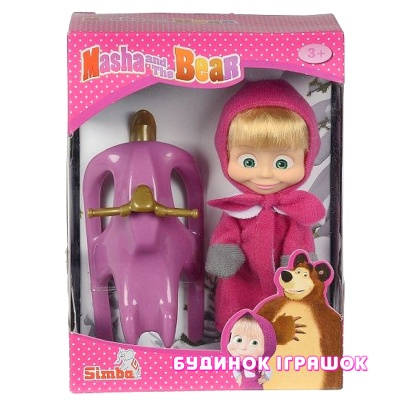 Ляльки - Лялька Маша і Ведмідь Маша з санками (9301681)
