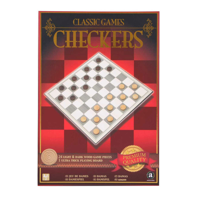 Настольные игры - Настольная игра Merchant Ambassador Деревянные шашки (ST003)