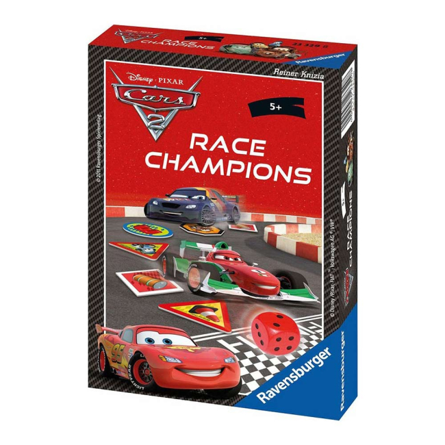 Настольные игры - Настольная игра Тачки 2 Чемпион гонок Ravensburger (22156)