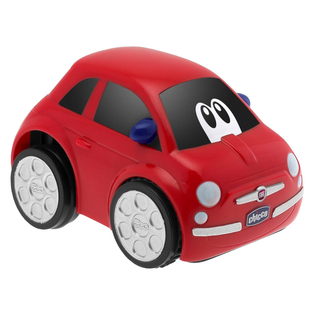 Машинки для малышей - Игрушка инерционная Машина FIAT 500 серии Turbo Touch (красная) (07331.07)