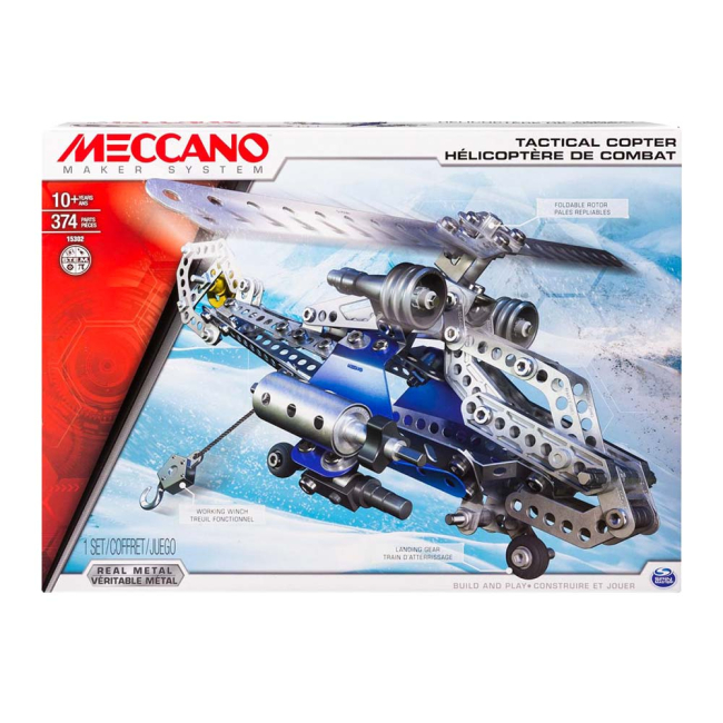 Конструкторы с уникальными деталями - Конструктор MECCANO Вертолет (6024816)
