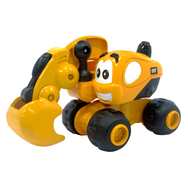Машинки для малюків - Ігровий набір Інерційна техніка САТ для малюків Екскаватор Дейв Toy State 9 см (80404)