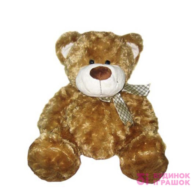 М'які тварини - М'яка іграшка ведмідь з бантом GRAND коричнева 40 см (4001GM)