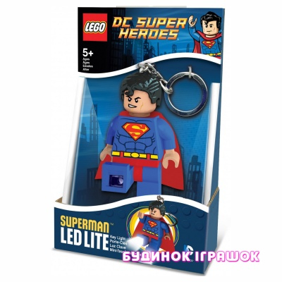 Часы, фонарики - Брелок-фонарик LEGO серии DC Super Heroes Супермен (LGL-KE39)