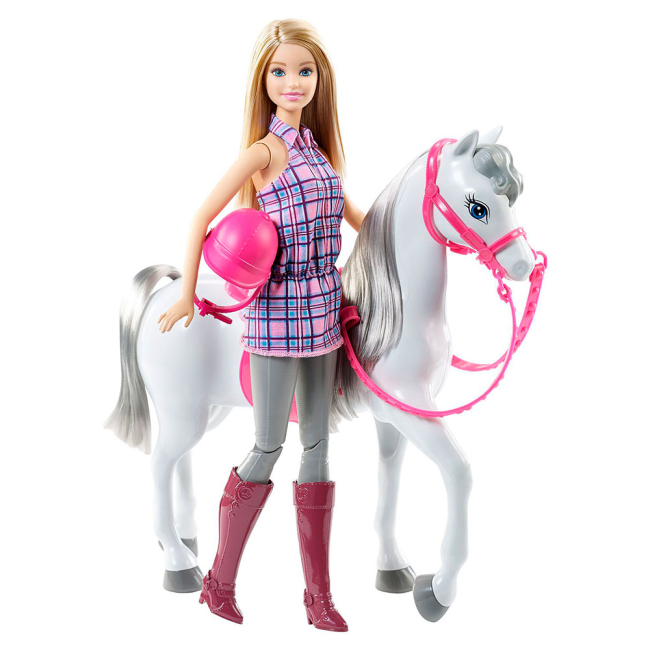 Транспорт і улюбленці - Ігровий набір Barbie Прогулянка верхи (DHB68)