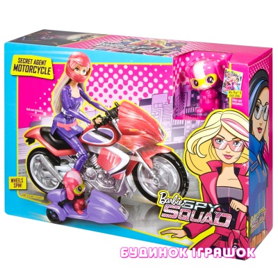 Транспорт і улюбленці - Ігровий набір Шпигунський мотоцикл Barbie (DHF21)