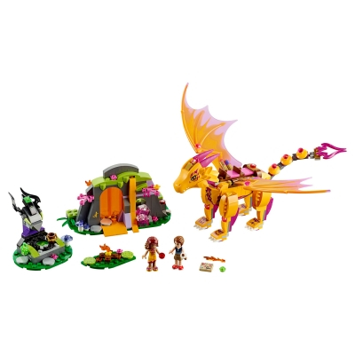 Конструктори LEGO - Конструктор LEGO Elves Печера з лавою вогняного дракона (41175)