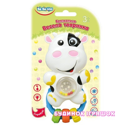 Погремушки, прорезыватели - Погремушка Веселое животное Коровка BeBeLino (57071)